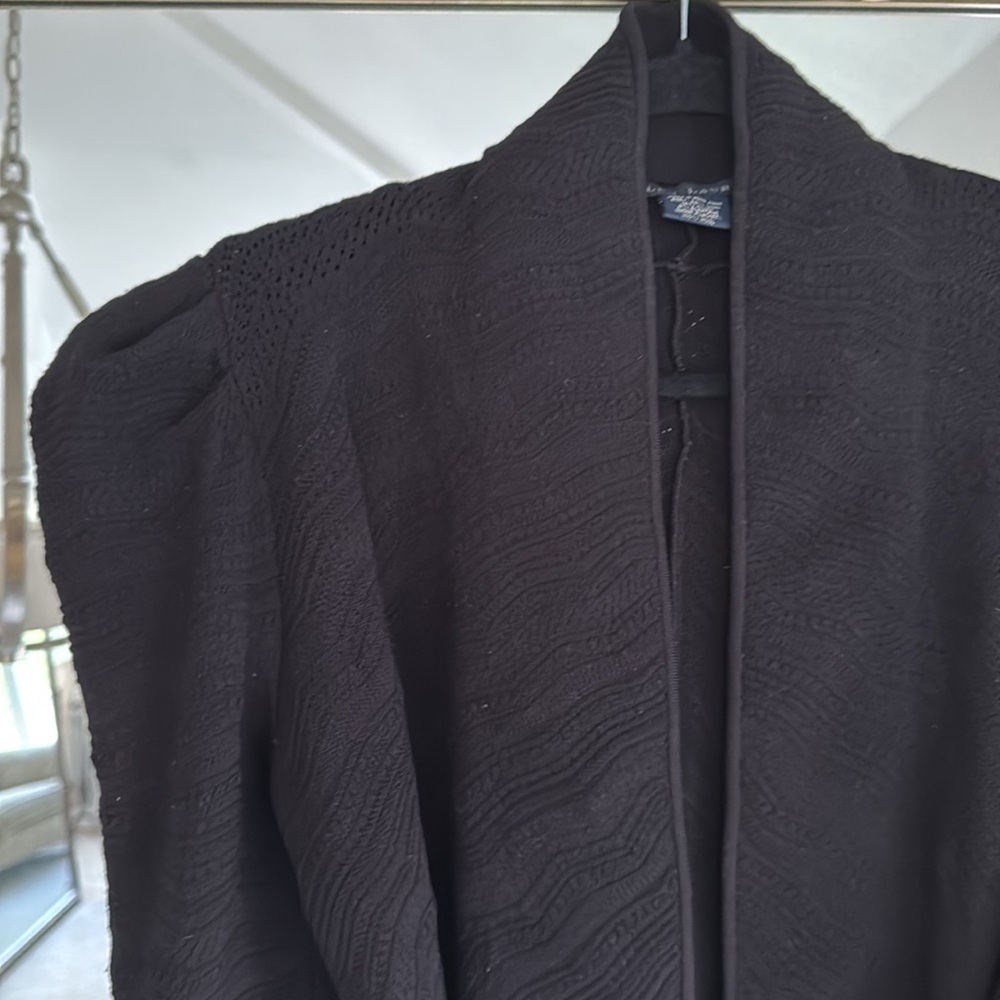 Ralph Lauren Belted Knit Sweater Cardigan. Black. Size S - Picture 3 of 12